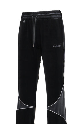 Velour Track Pants / Black 