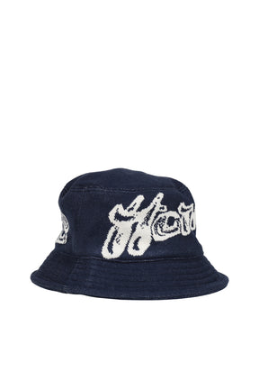 JACQUARD BUCKET HAT / NVY