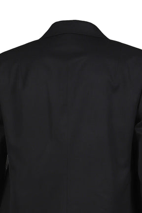 SUPER140 DOUBLE BREASTED JACKET .14 / BLK