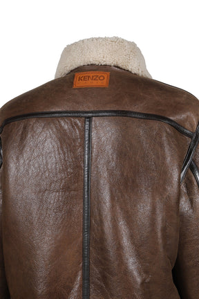 SHEARLING TRUCKER JACKET / BRW