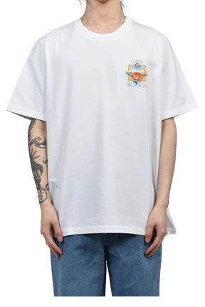 FLOWER COURT ICON CLASSIC T-SHIRT / BRIGHT WHT