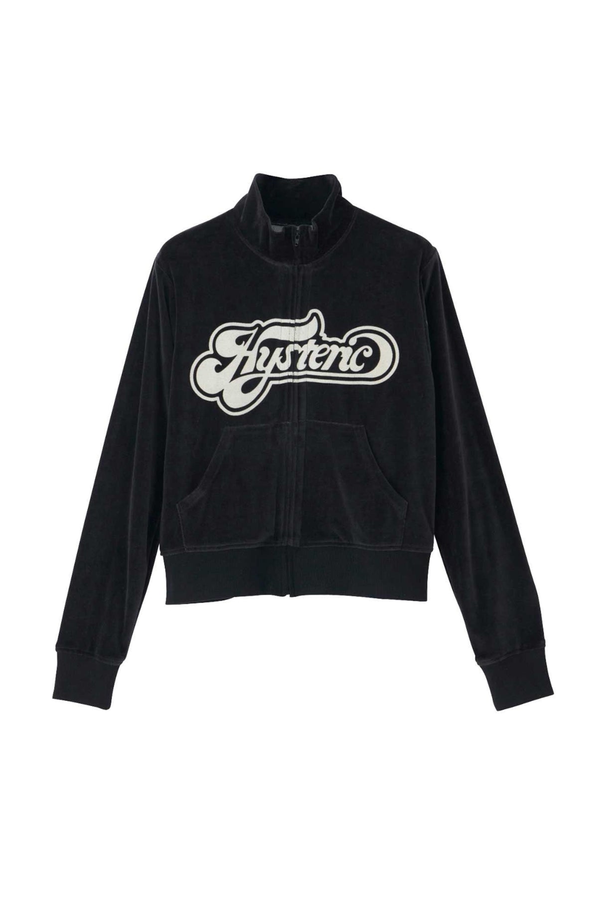 HYSTERIC GLAMOUR CREAMY LOGO TRACK JACKET / BLK
