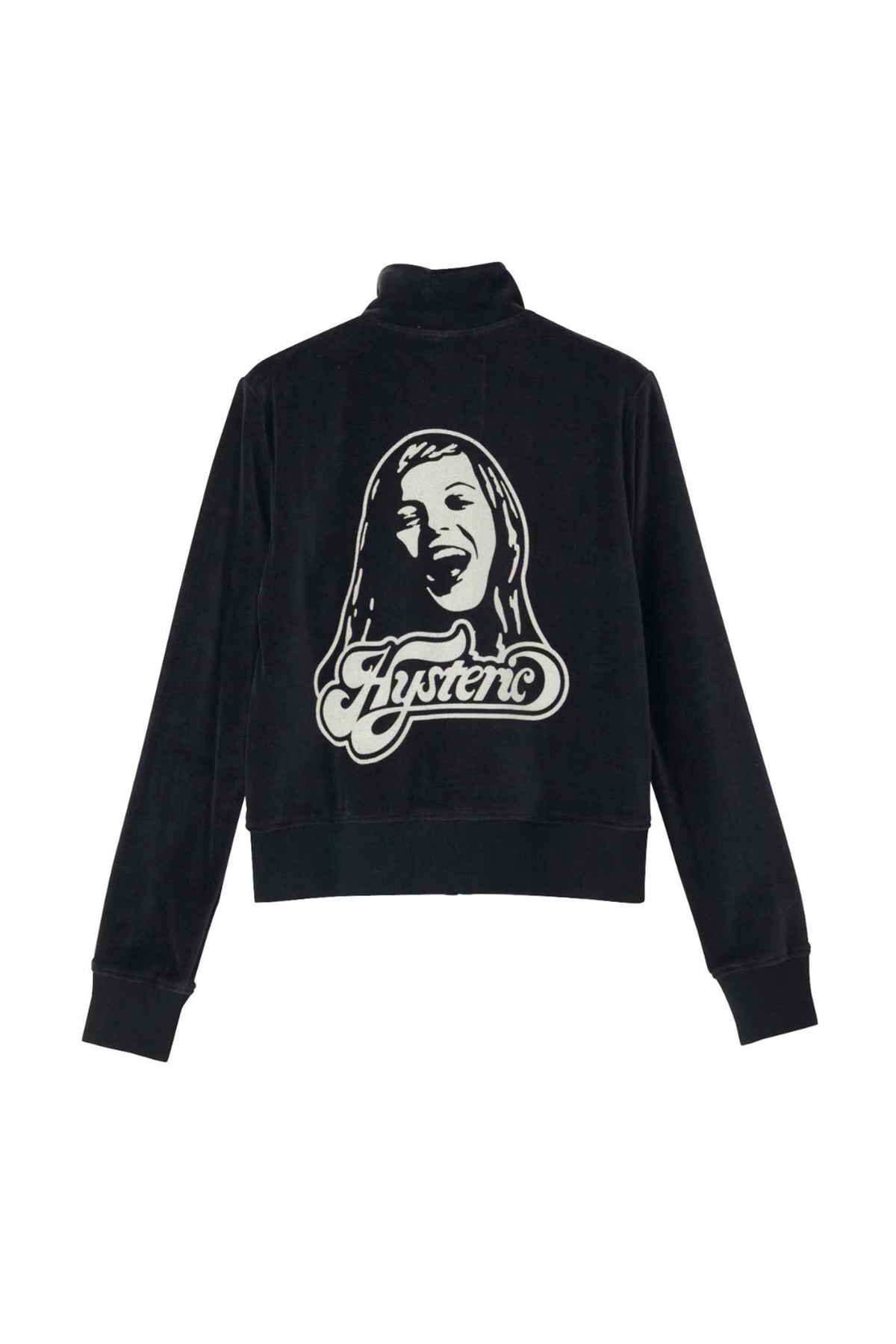 HYSTERIC GLAMOUR CREAMY LOGO TRACK JACKET / BLK