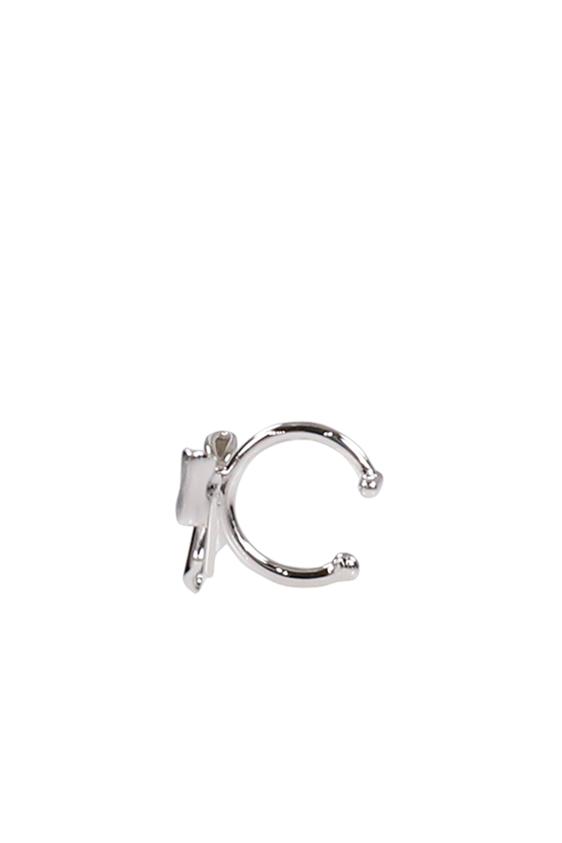 YVMIN イブミン SS26 BOWKNOT LIP RING / SIL - NUBIAN ヌビアン