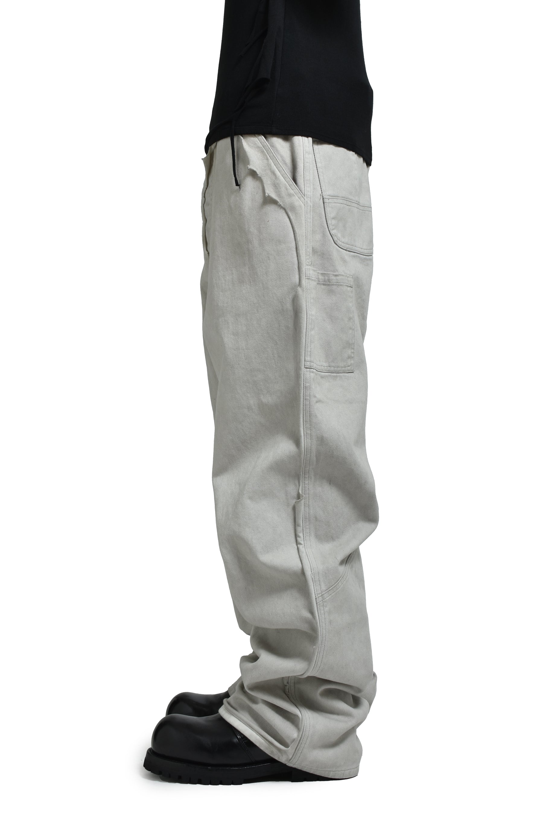 UNDERGROUND CUT OUT PANTS / MELT LOCK DIRTY WHT 