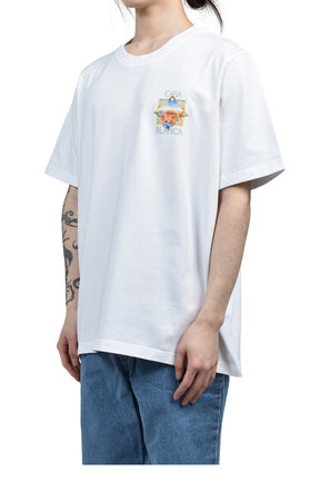 FLOWER COURT ICON CLASSIC T-SHIRT / BRIGHT WHT