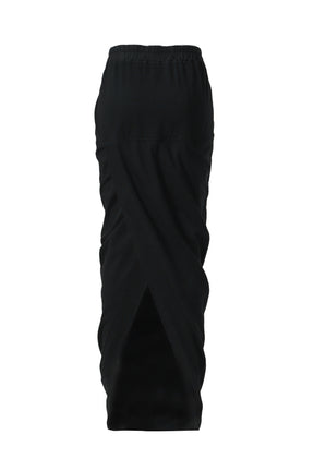 PULL ON PILLAR SKIRT / BLK