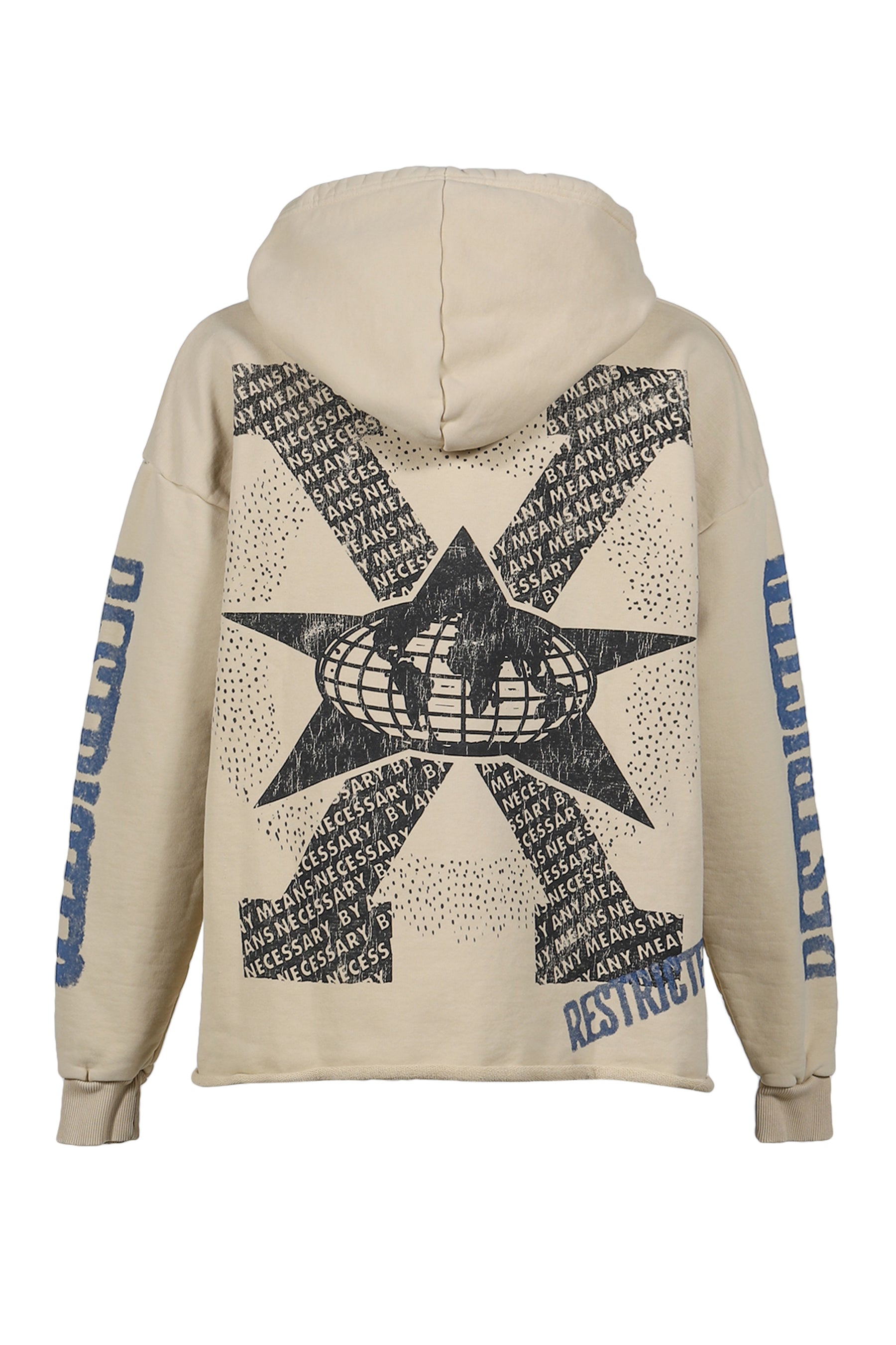 MALCOLM X CREAM HOODIE / CRM
