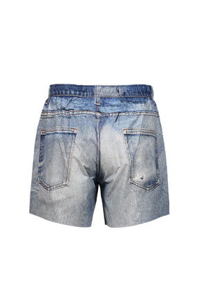 PEACESHELL 5 UNLINED SHORTS / DIGITAL DENIM