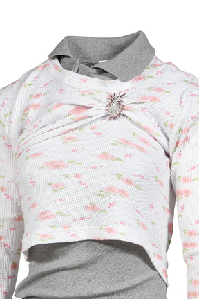 PULLED POLO / WHT