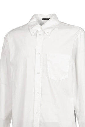 WESSEL BOTTON DOWN SHIRT WITH MONOGRAM EMBROIDERY / WHT