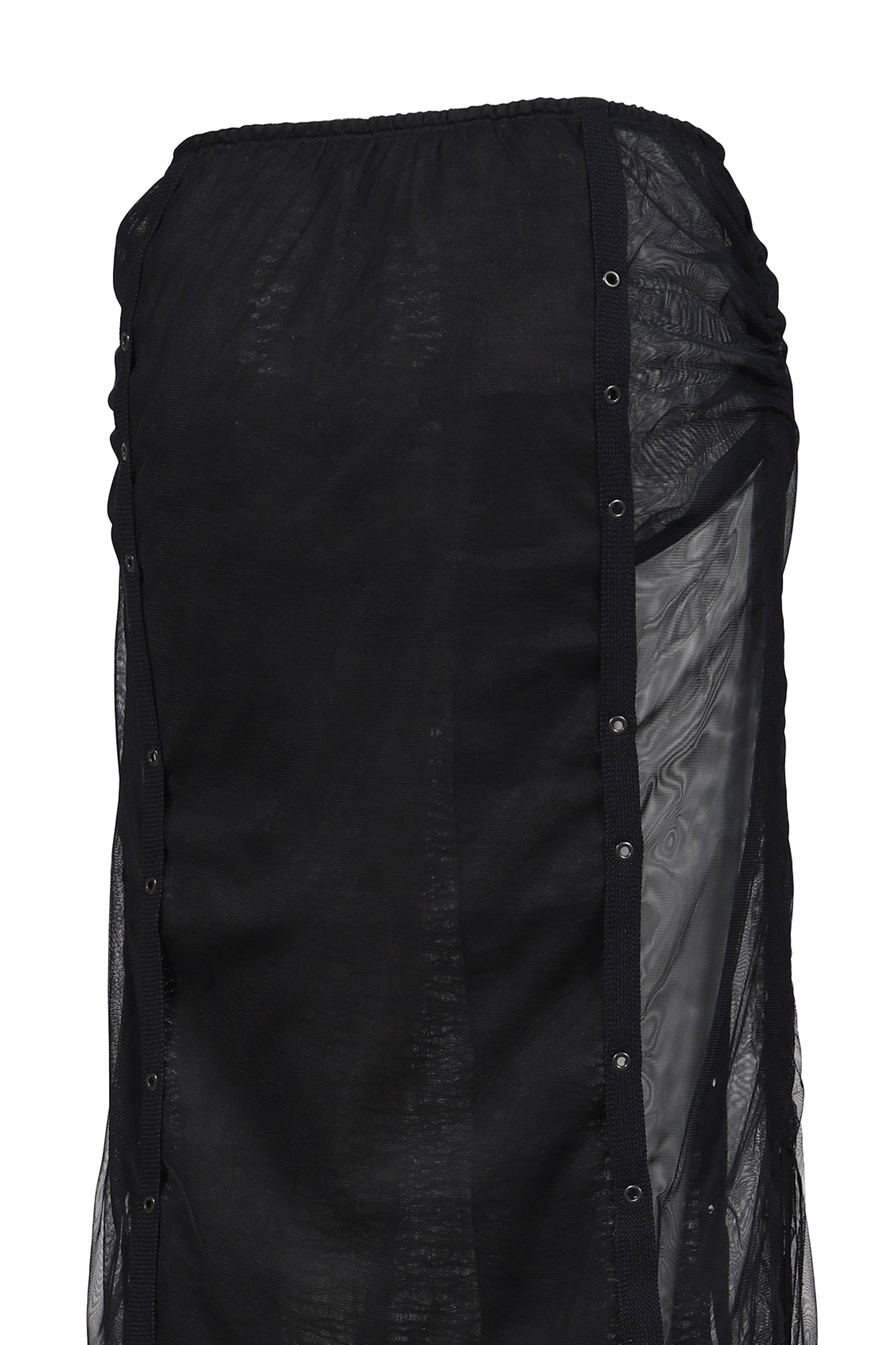 mukcyen ムッシャン SS26 LAYERED TULLE GAUZE SKIRT / BLK - NUBIAN