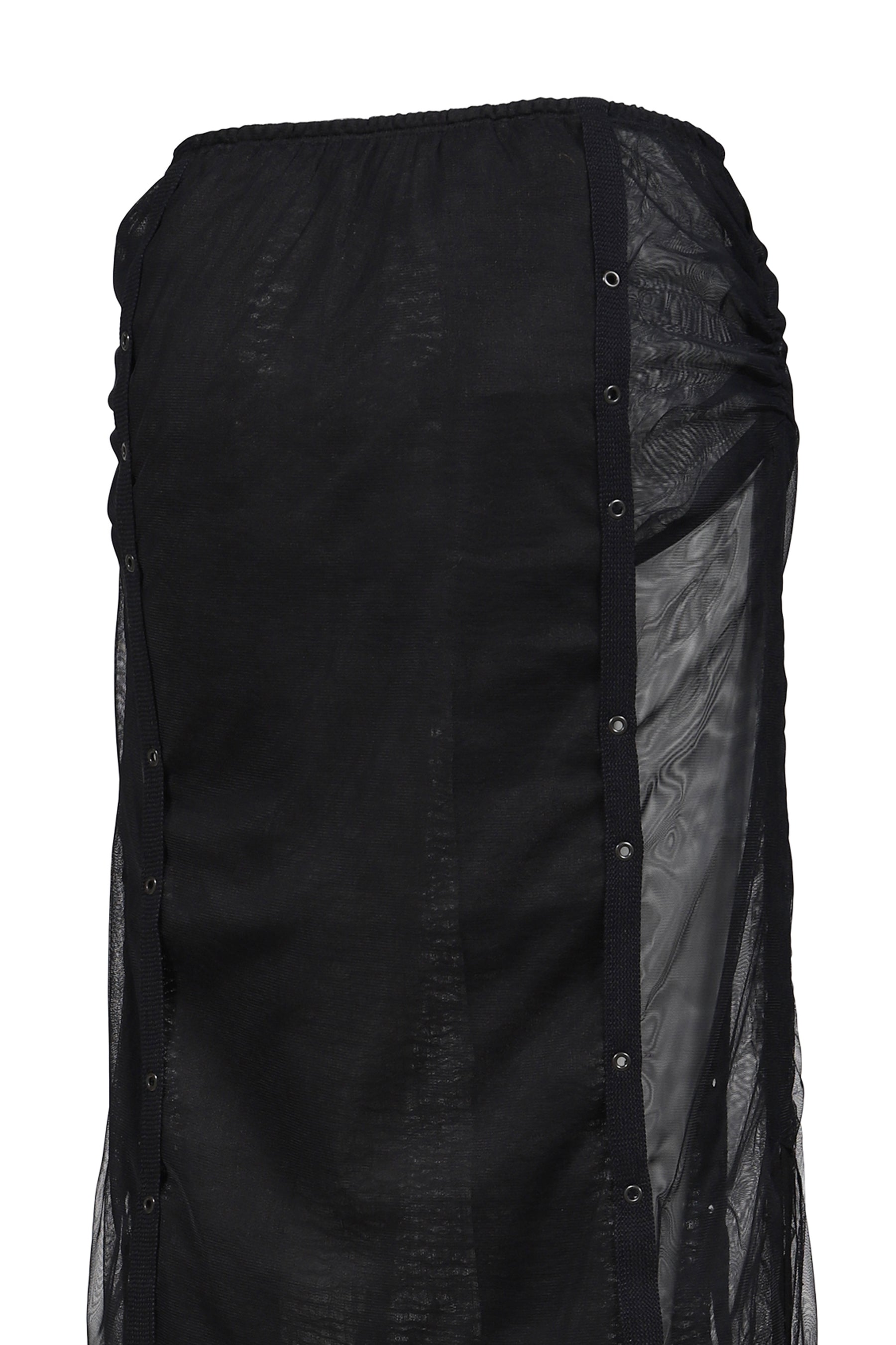 LAYERED TULLE GAUZE SKIRT / BLK