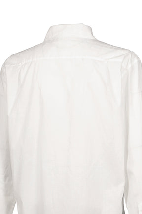 WESSEL BOTTON DOWN SHIRT WITH MONOGRAM EMBROIDERY / WHT