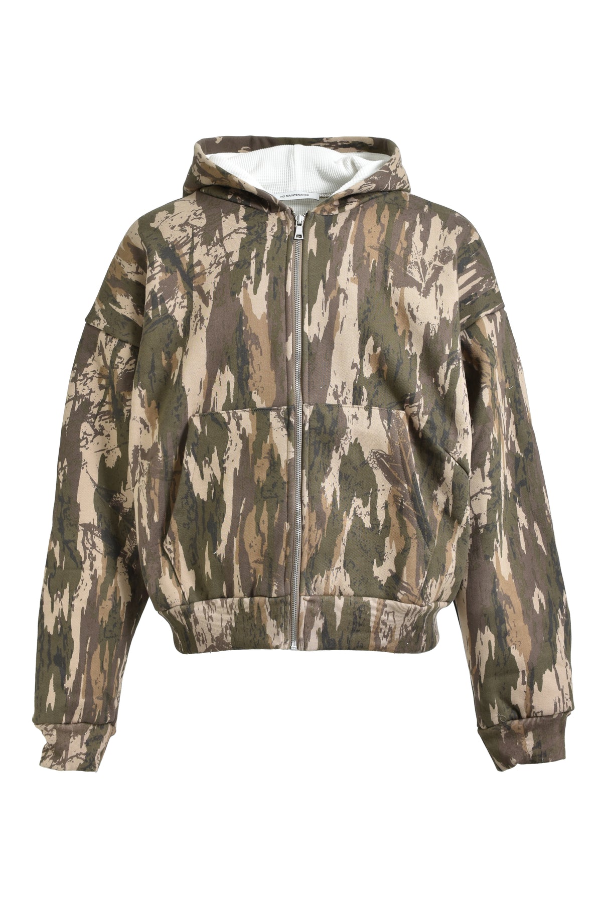 STILL WAFFLE LINED ZIP HOODIE / CAMO