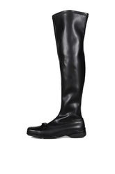THIGH HIGH BALLET BOOTS / BLK
