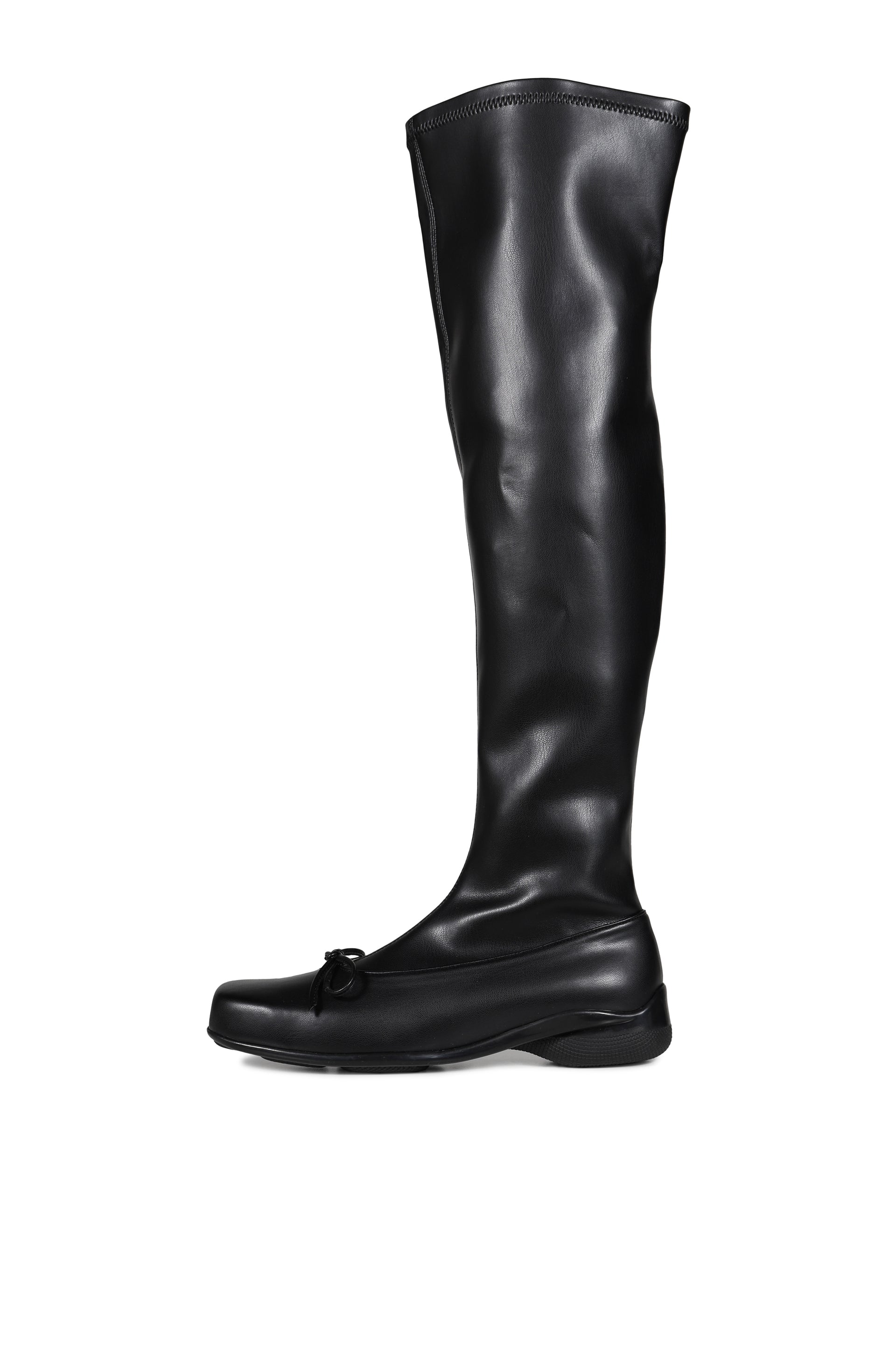 THIGH HIGH BALLET BOOTS / BLK