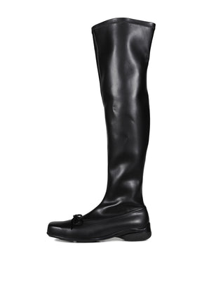 THIGH HIGH BALLET BOOTS / BLK