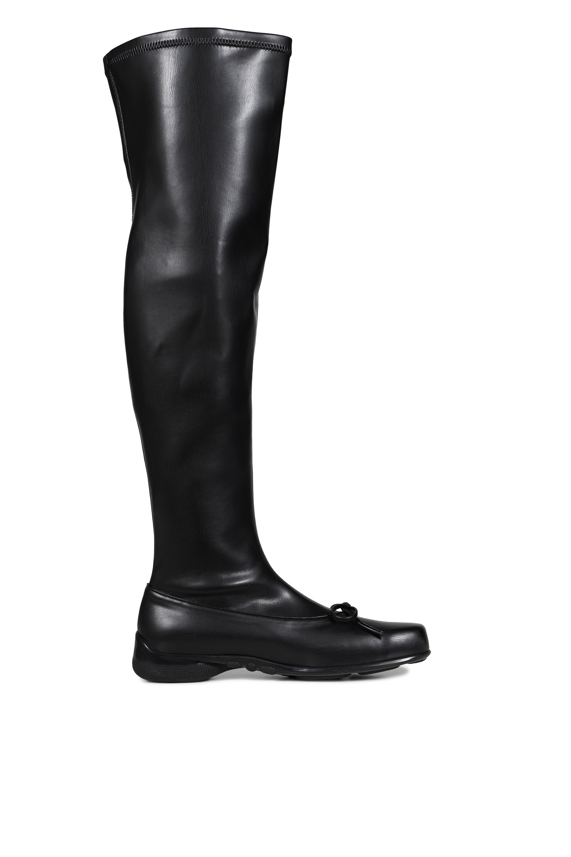 THIGH HIGH BALLET BOOTS / BLK