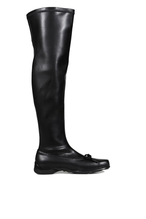 THIGH HIGH BALLET BOOTS / BLK