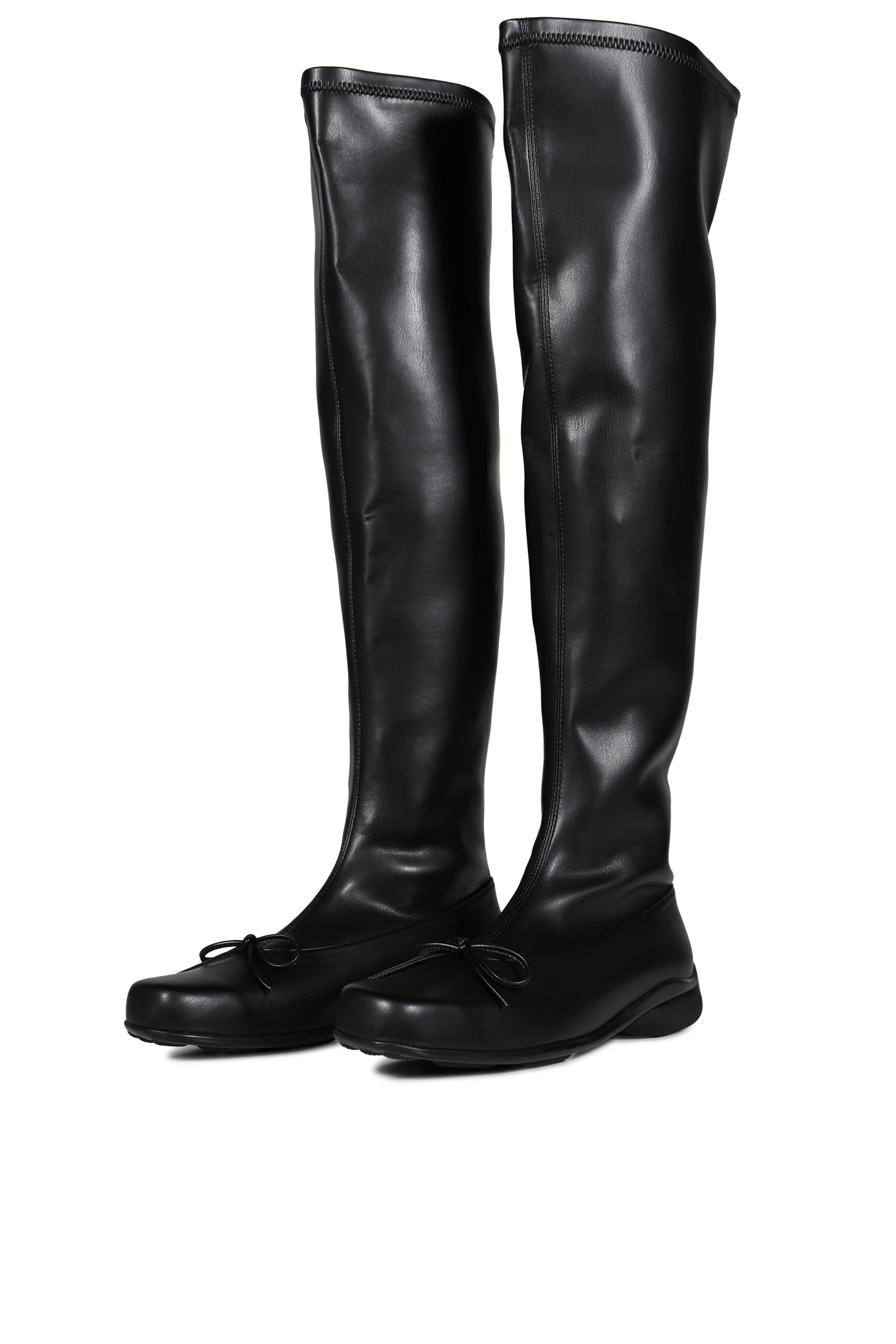 THIGH HIGH BALLET BOOTS / BLK