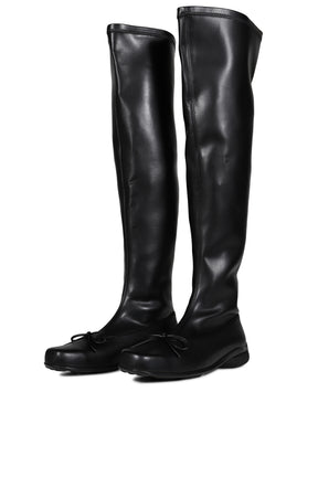 THIGH HIGH BALLET BOOTS / BLK