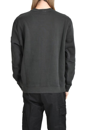 GARMENT DYED CREWNECK SWEATSHIRT / LEAD GRY