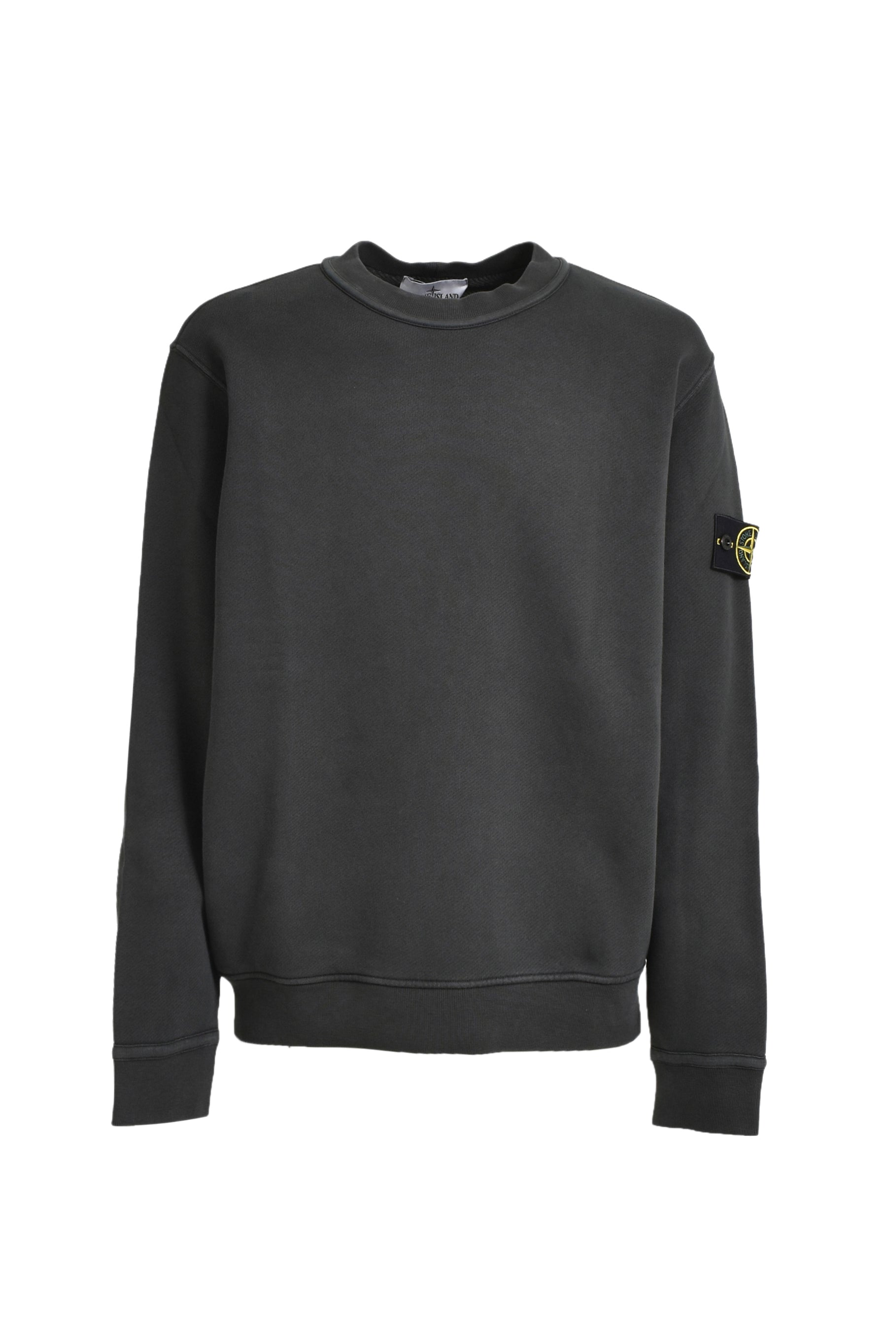 GARMENT DYED CREWNECK SWEATSHIRT / LEAD GRY