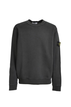 GARMENT DYED CREWNECK SWEATSHIRT / LEAD GRY