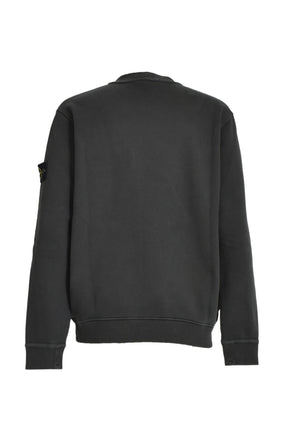 GARMENT DYED CREWNECK SWEATSHIRT / LEAD GRY