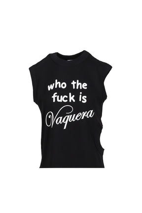 WHO TF TWISTED T SHIRT KNIT / BLK