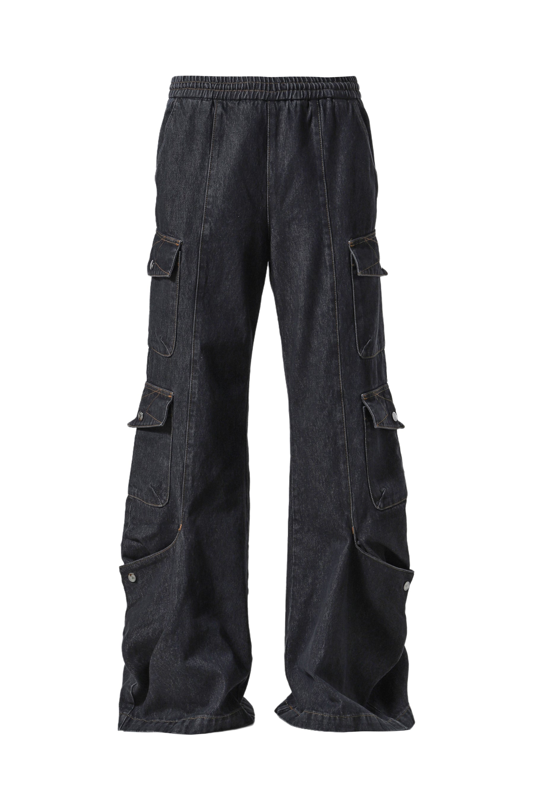 CARGO DENIM PANT / BLK