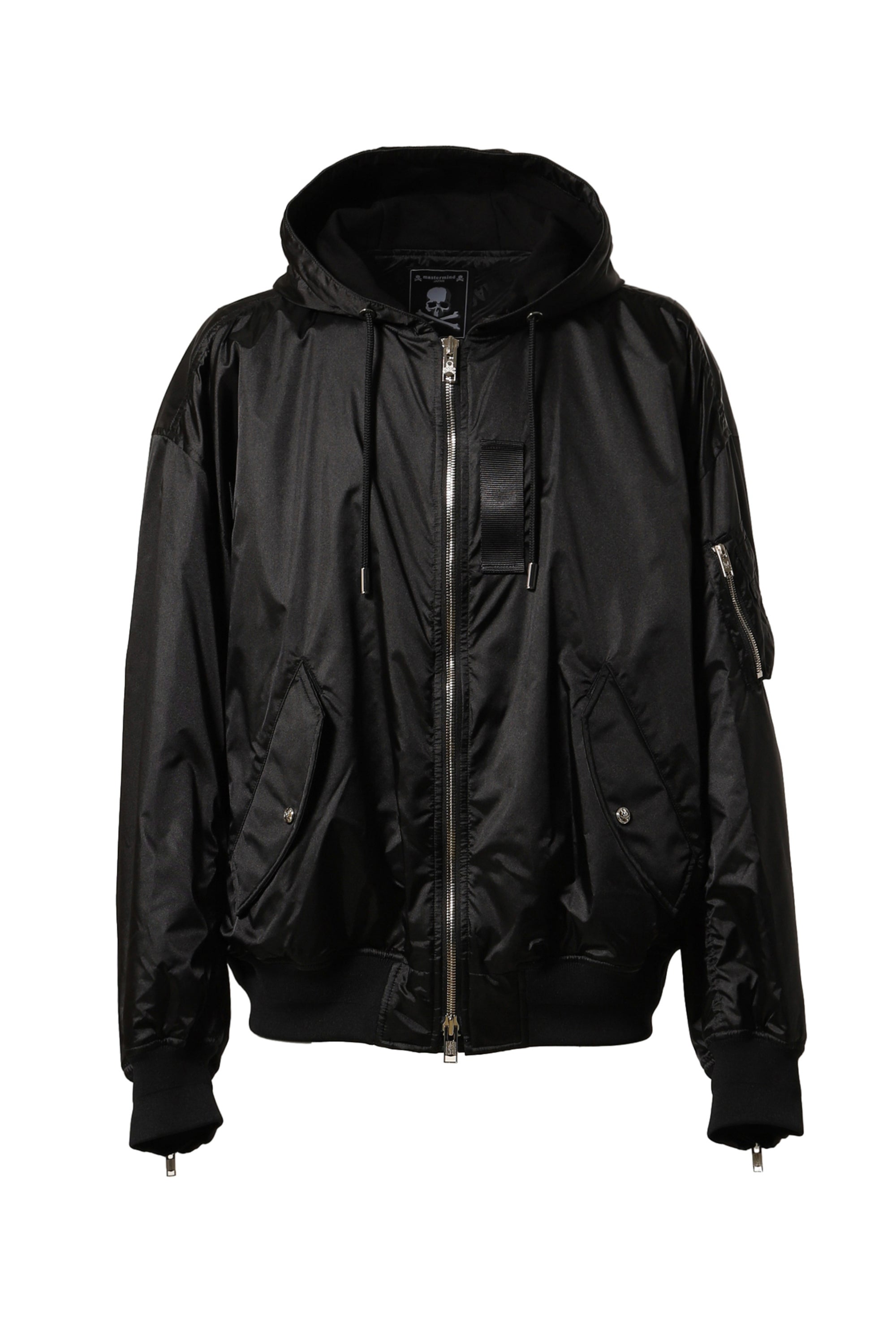 MASTERMIND マスターマインドSS24 HOODED MA-1 / BLK - NUBIAN