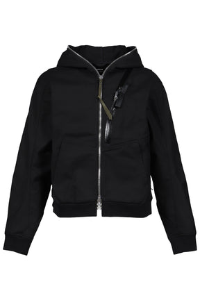 HOODED PARKA JACKET / BLK