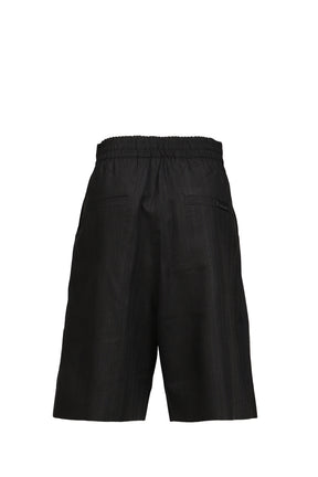 BAGGY SHORTS / BLK STRIPED