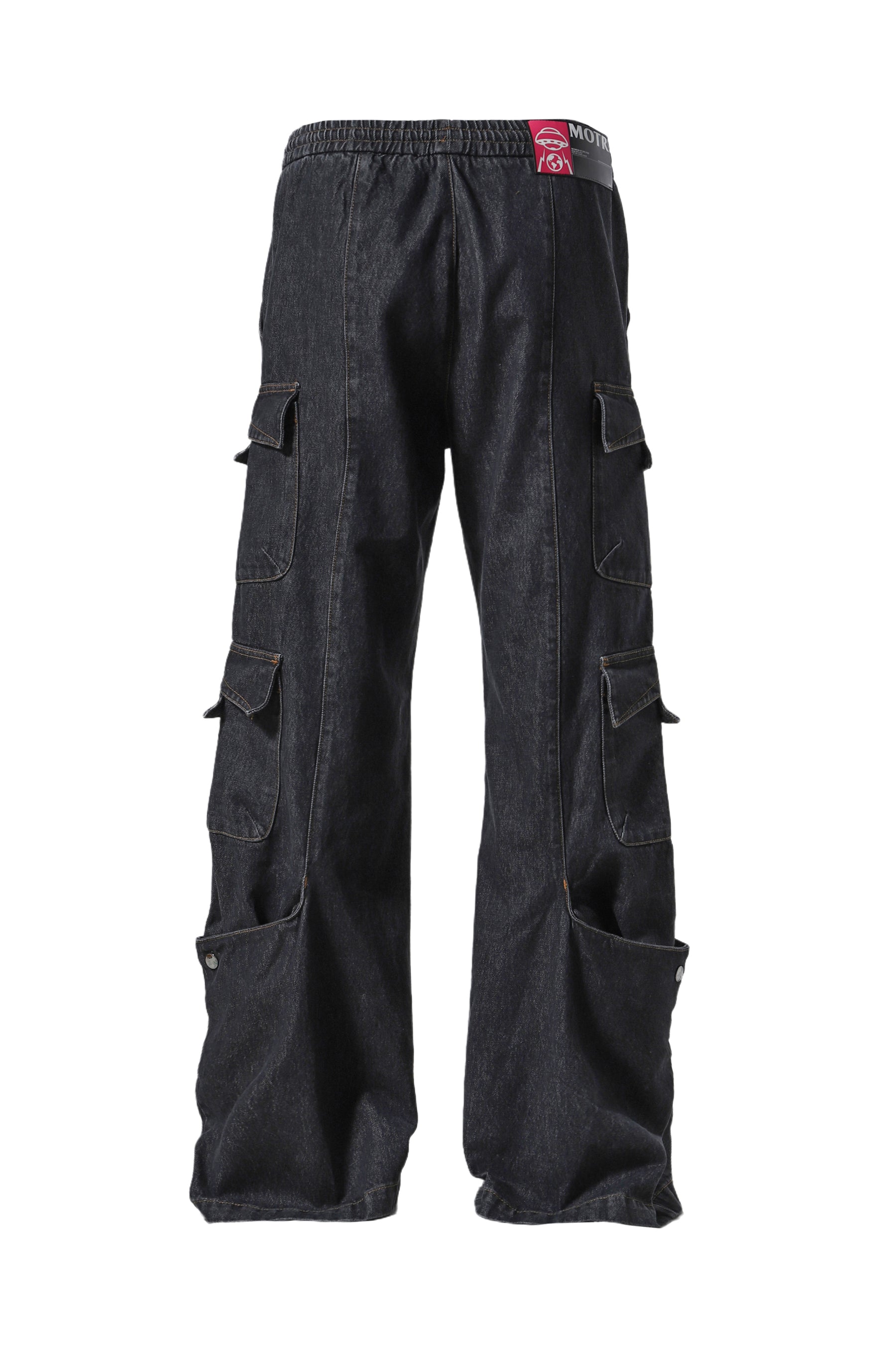 CARGO DENIM PANT / BLK