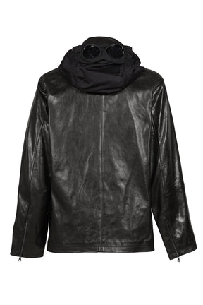 OW MEDIUM JACKET IN LEATHER / BLK