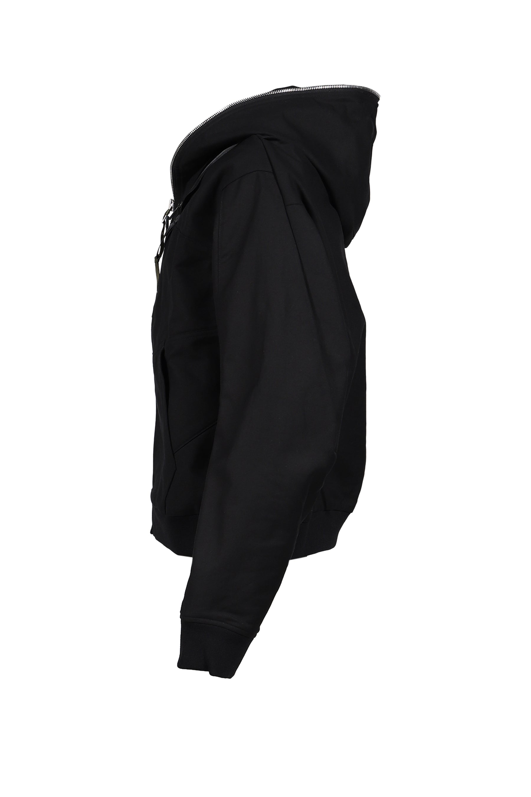 HOODED PARKA JACKET / BLK