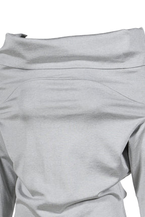 LULU LONG SLEEVE FOOTBALL JERSEY / GRY