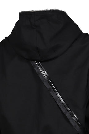 HOODED PARKA JACKET / BLK