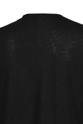 LINEN BLEND LONG SLEEVE T-SHIRT / BLK