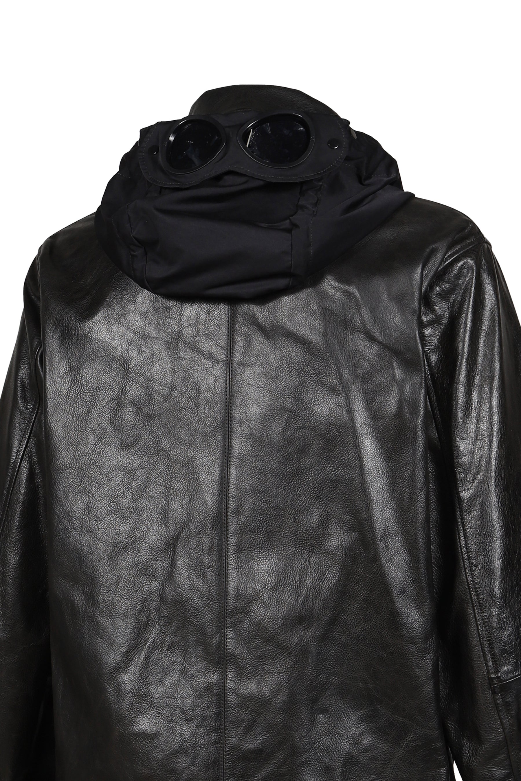 OW MEDIUM JACKET IN LEATHER / BLK