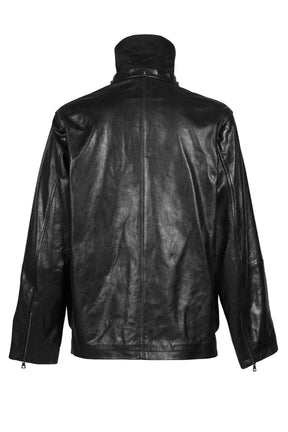 OW MEDIUM JACKET IN LEATHER / BLK
