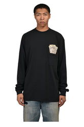 UNISEX MONEY LONGSLEEVE TEE KNIT / BLK