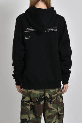 SCRIPT MARY SKATE HOODIE / BLK MULTICOLO