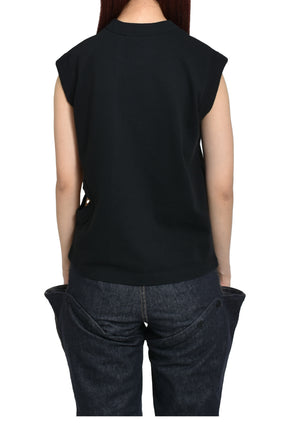 WHO TF TWISTED T SHIRT KNIT / BLK
