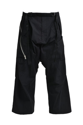 ENCAPSULATED NYLON ULTRAWIDE DRAWCORD CARGO TROUSER GEN. 1 (P30AL-E) / BLK