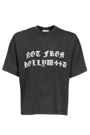 ASKYURSELF SS26 NOT FROM HOLLYWOOD T / VINTAGE BLK - NUBIAN