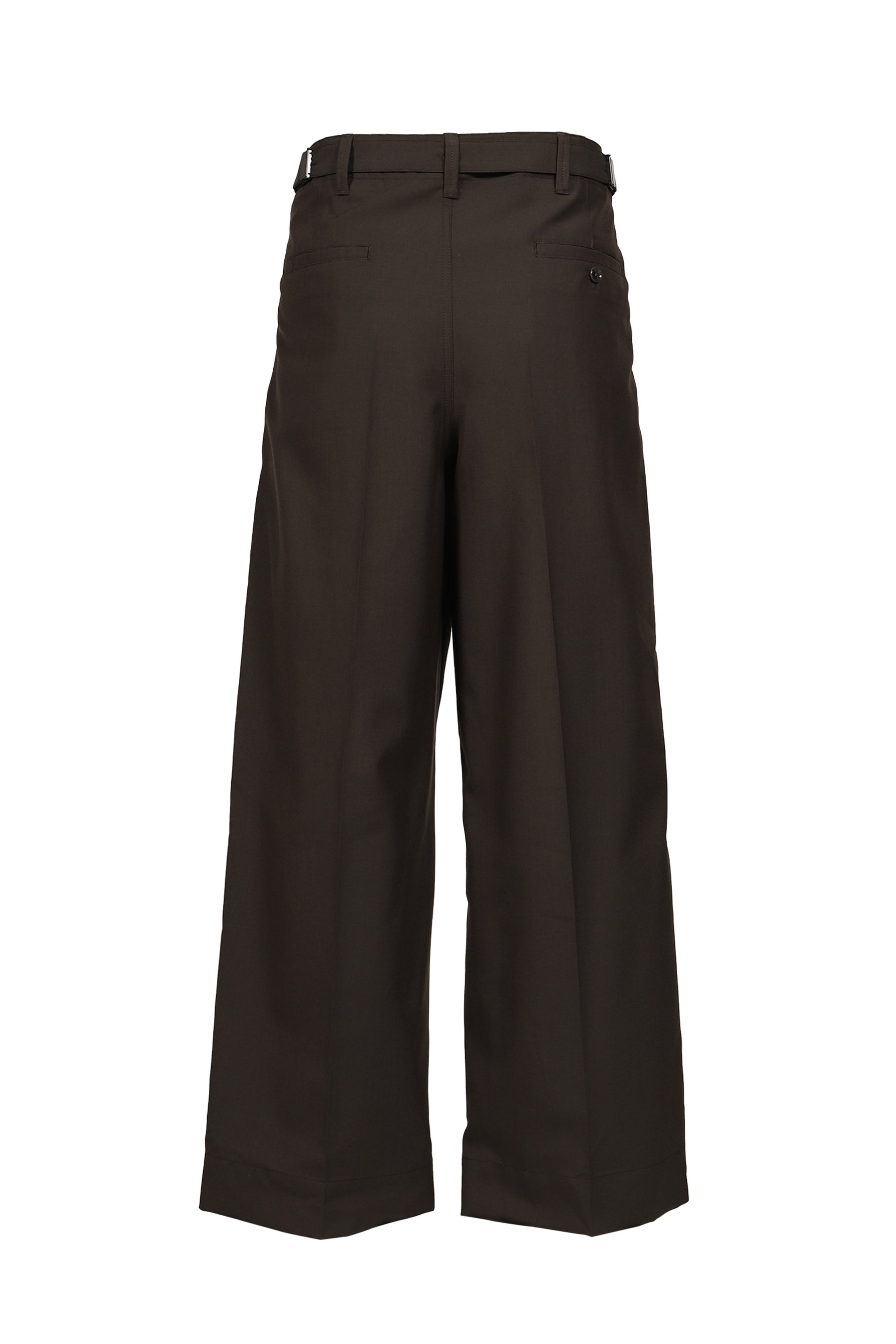 SINGLE PLEAT TAILORED PANTS / MOSS