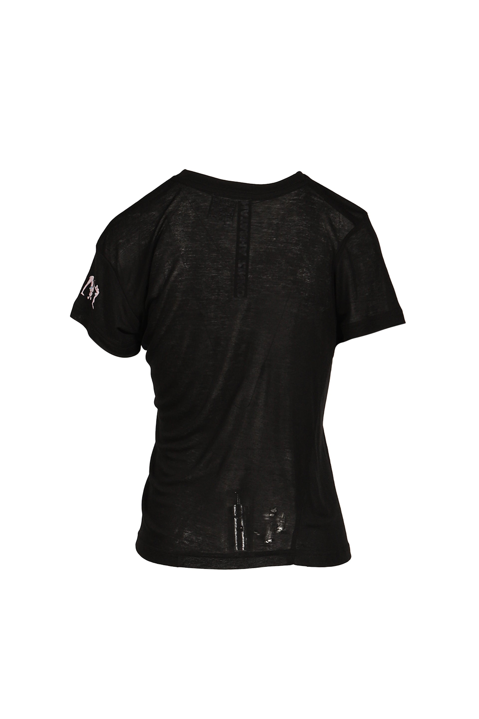 WE MUST BE CAUTIOUS T-SHIRT / BLK